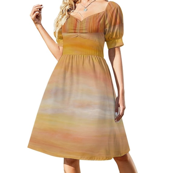 Sunset glow Sleeveless Dress Summer skirt Women's clothing cocktail dresses Women long dress
