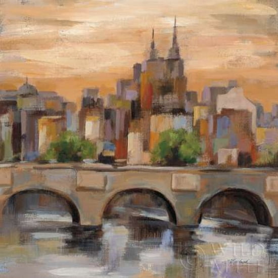 Sunset in Paris II Canvas Art - Silvia Vassileva (24 x 24)