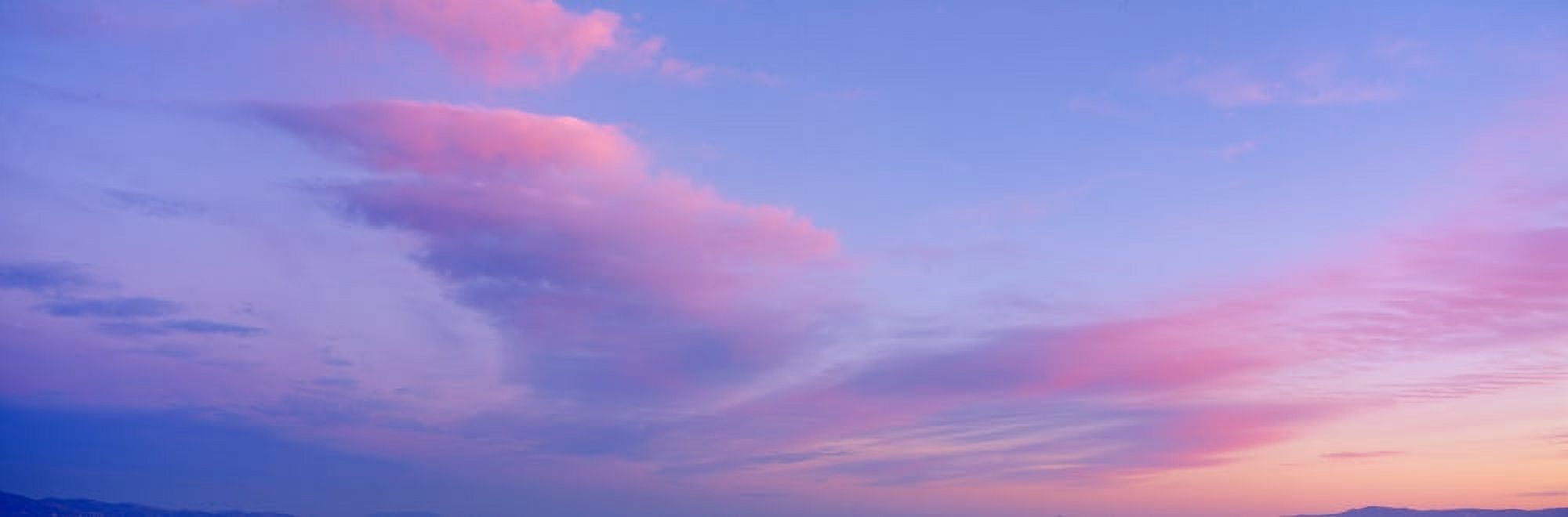 Sunset in western Arizona Canvas Art - Panoramic Images (27 x 9)