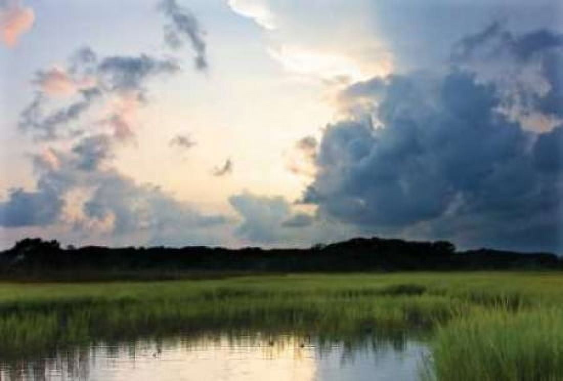 Sunset on Bogue Sound II Canvas Art - Alan Hausenflock (12 x 18)