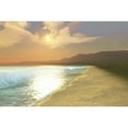 thumbnail image 1 of Sunset on a quiet peaceful beach with gorgeous water Poster Print, 1 of 2