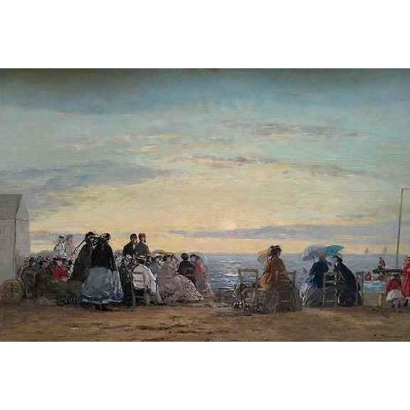 Sunset on the Beach-Fine art canvas print (20" x 30")