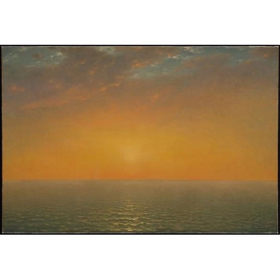 Sunset on the Sea Poster Print by John Frederick Kensett (American, Cheshire, Connecticut 1816�1872 New York) (18 x 24)