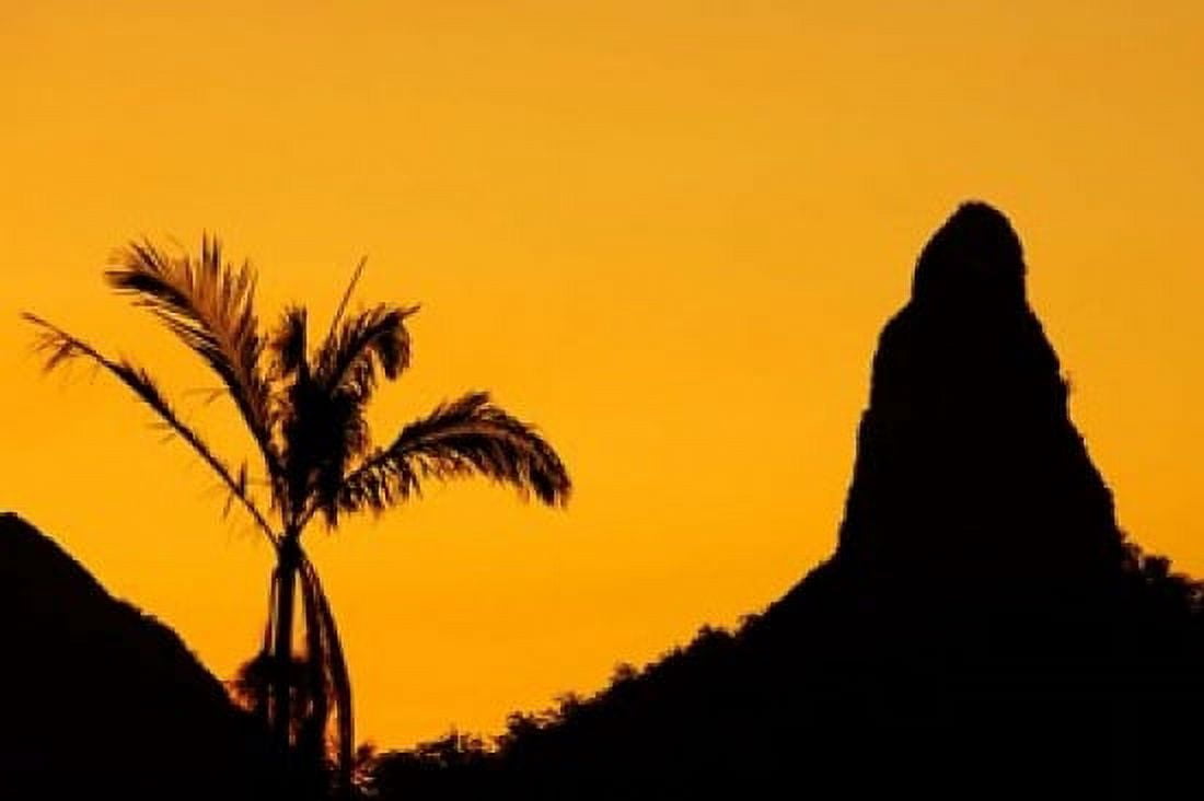Sunset over Glass House Mountains Sunshine Coast Queensland Australia Canvas Art - David Wall DanitaDelimont (36 x 24)