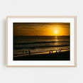 thumbnail image 1 of Sunset over Huntington - Huntington Beach California Photography Oak Framed Wall Art Print 24 x 36 inches, 1 of 6