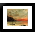 thumbnail image 1 of Sunset over Lake Leman 20x24 Framed Art Print by Gustave Courbet, 1 of 2