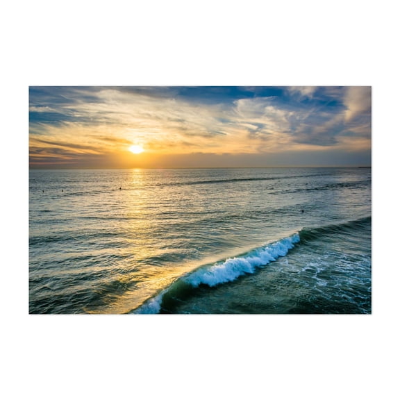 Sunset over Oceanside - Oceanside California Photography Unframed Wall Art Print 5 x 7 inches