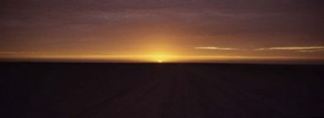 Sunset over a desert Namib Desert Swakopmund Namibia Canvas Art - Panoramic Images (18 x 7)