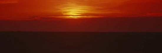 Sunset over a grain field Carson County Texas Panhandle Texas USA Canvas Art - Panoramic Images (36 x 12)