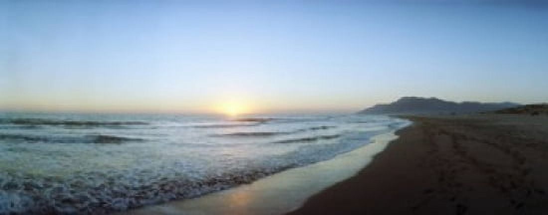 Sunset over the sea Patara Beach Patara Antalya Province Turkey Canvas Art - Panoramic Images (15 x 6)