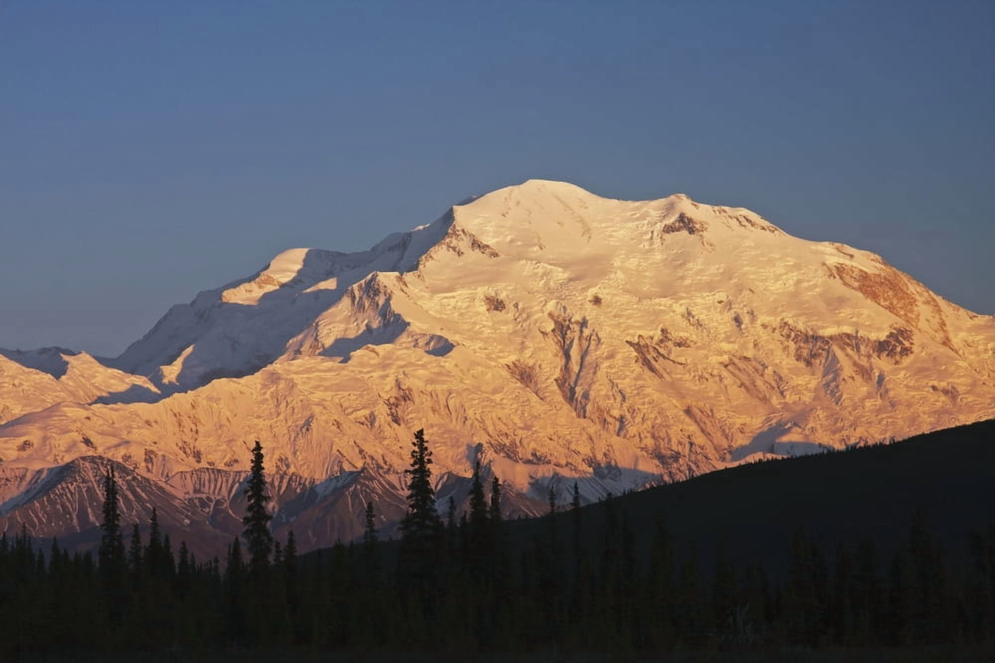 Sunset scenic on Mt McKinley Denali National Park Interior Alaska Canvas Art - Alissa Crandall Design Pics (38 x 24)