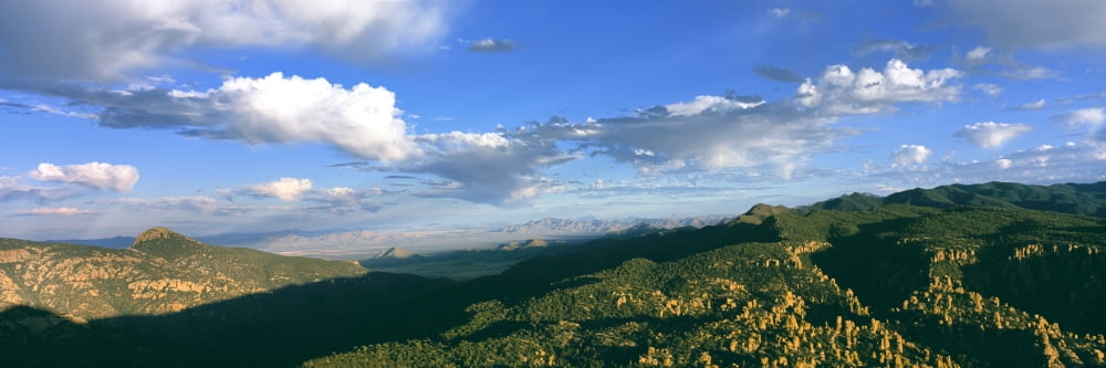 Sunset view from Massai Point Chiricahua National Monument Arizona USA Canvas Art - Panoramic Images (36 x 12)