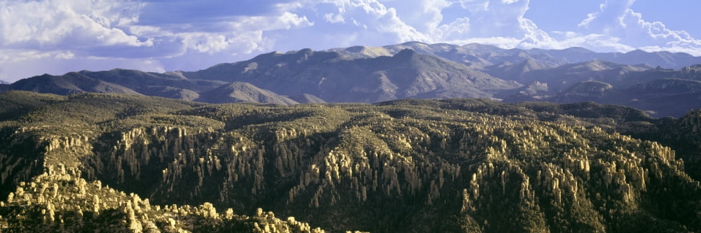 Sunset view from Massai Point Chiricahua National Monument Arizona USA Canvas Art - Panoramic Images (36 x 12)