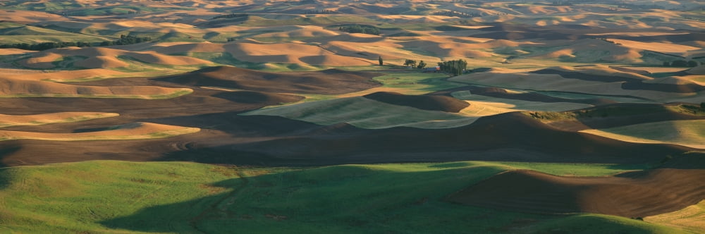 Sunset view from Steptoe Butte Park SE Washington Canvas Art - Panoramic Images (27 x 9)