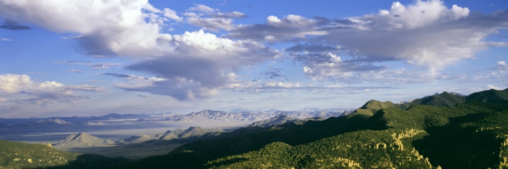 Sunset view from the summit of Sugarloaf Mountain Chiricahua National Monument Arizona USA Canvas Art - Panoramic Images (27 x 9)