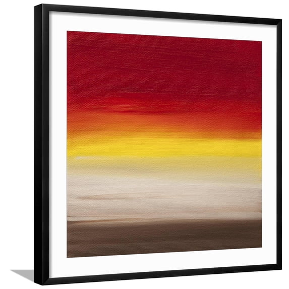 Art.com Sunsets - Canvas 1 Giclee Print by Hilary Winfield, Black Frame Wall Art, 29" x 29"
