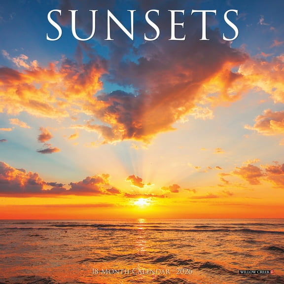 Sunsets Mini Wall Calendar, (Paperback)