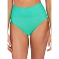 thumbnail image 1 of Fold-Over High-Waist Bikini Bottom Swimsuit, 1 of 2