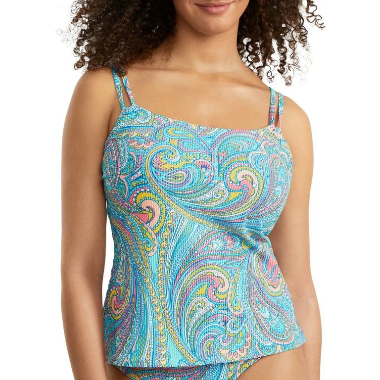 Paisley tankini cheap top