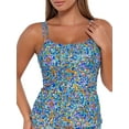 thumbnail image 1 of Sunsets Swimwear Pansy Fields Taylor Tankini Top, 1 of 6