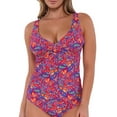 thumbnail image 1 of Printed Elsie Underwire Wrap Tankini Top Swimsuit, 1 of 6