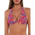 thumbnail image 1 of Printed Faith Halter Bikini Top Swimsuit, 1 of 6