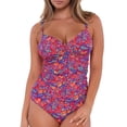 thumbnail image 1 of Sunsets Swimwear Rue Paisley Serena Tankini Top, 1 of 6