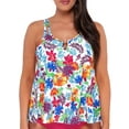 thumbnail image 1 of Sunsets Women's Swimwear Escape Camilla Flora Sadie Tankini Bikini Top, 1 of 6