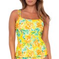 thumbnail image 1 of Sunsets Women's Swimwear Golden Tropics Sandbar Rib Taylor Tankini Bikini Top, 1 of 6