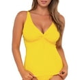 thumbnail image 1 of Sunsets Women's Swimwear Lemon Zest Sandbar Rib Forever Tankini Bikini Top, 1 of 6