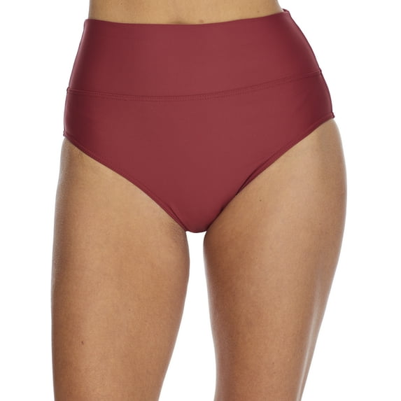 Sunsets Womens Tuscan Red Fold-Over High-Waist Bikini Bottom Style-33B-TUSRE Swimsuit