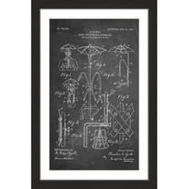 "Sunshade 1903 Chalk" Framed Painting Print