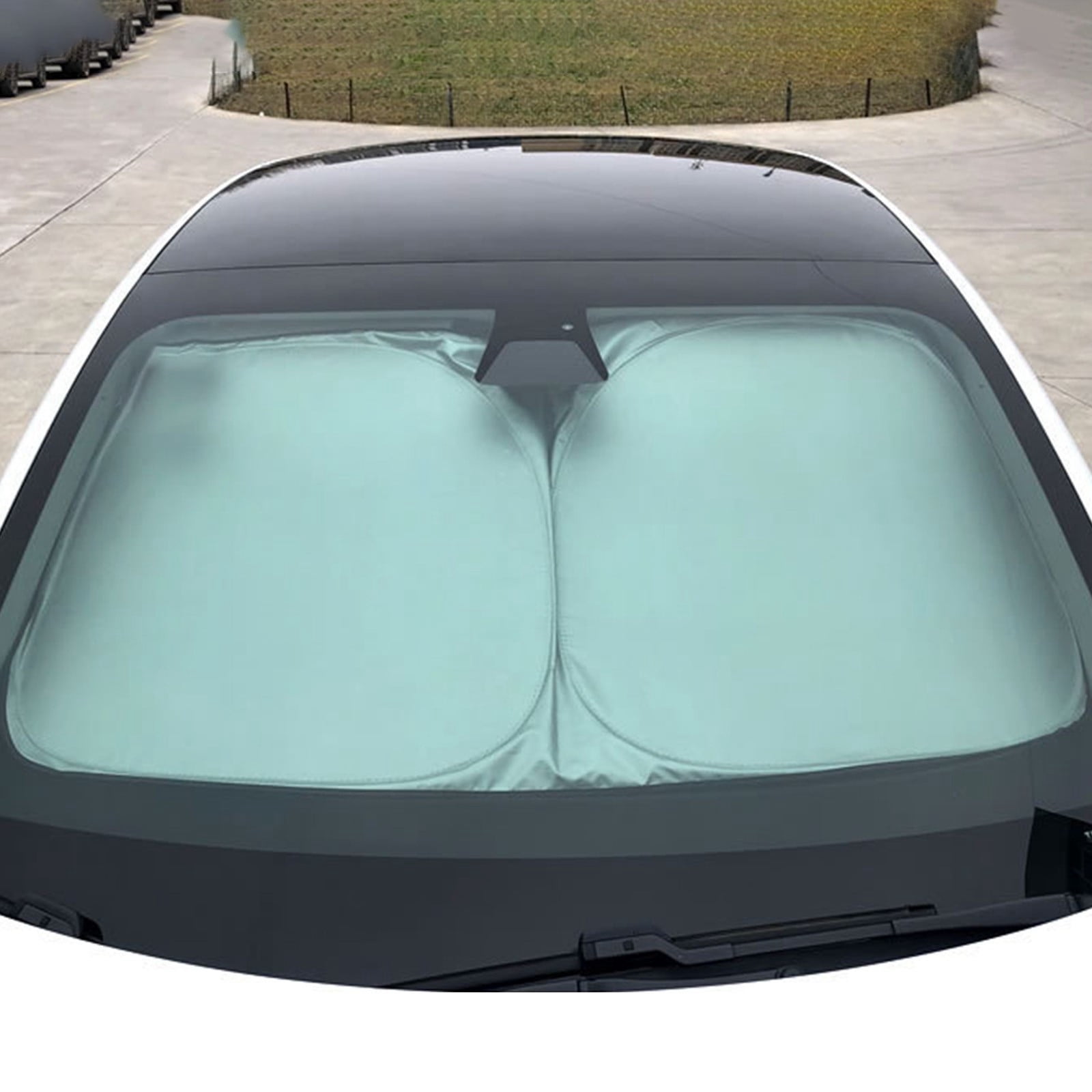 Sunshade For Car Front Sunshade For Car Titanium Silver Thermal ...