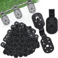thumbnail image 1 of Sunshade Cloth Heavy-Duty Locking Clip Fixing Clip, A Set Of Shade Cloth Heavy Lock Clips 50Pcs. Fixing Clip, Black, 1 of 8
