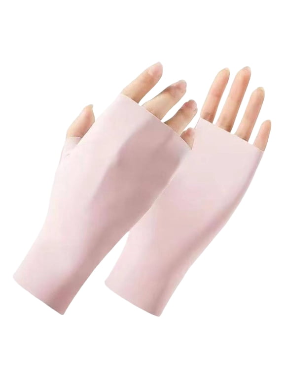 Sunshade Ice Silk Breathable Gloves Ice Silk Long Thin Driving Gloves Sun Protections Gloves Nonslip Mittens Easy to Use