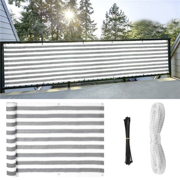 Sunshade Shading Net, Privacy Screen Fence Mesh Fence Windscreen Weather-Resistant for Backyard Deck, Patio, Balcony