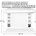 thumbnail image 1 of Sunshade Sidewall with Storage Net Bag for 10x10   Canopy, Waterproof and, 1 of 6