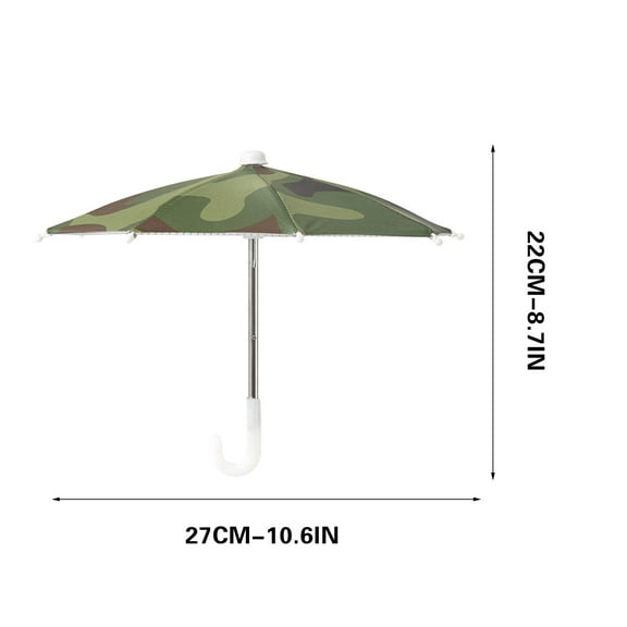 Sunshade Umbrella, Mini Motorcycle Umbrella, UPF 50  Phone Protection with Powerful Suction Cup, Durable Polyester Fabric and Metal Skeleton, Compact and Lightweight Design