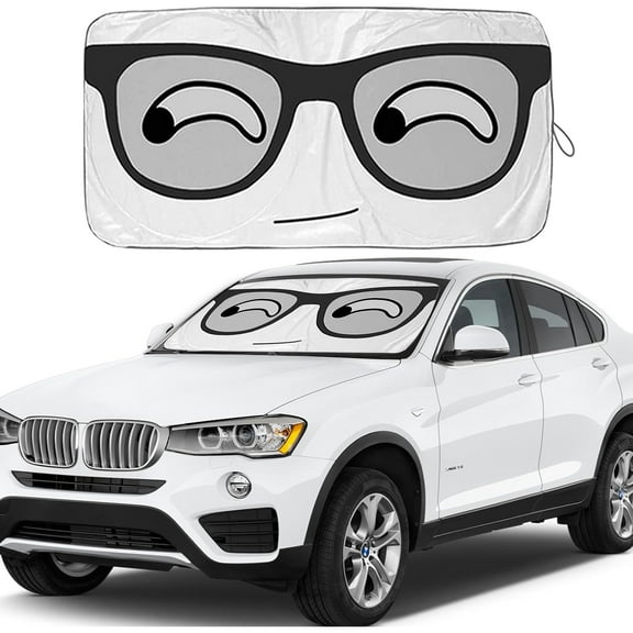 Sunshade for Car Windshield,Foldable Car Windshield Sun Shade,Front Window Sun Visor Protector Blocks UV Rays and Heat 59"X 33"