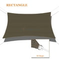 thumbnail image 1 of Sunshades Depot 11' x 11' Sun Shade Sail Square Permeable Canopy Brown Custom Size Available Commercial Standard, 1 of 1