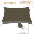 thumbnail image 1 of Sunshades Depot 11' x 13' Sun Shade Sail Rectangle Permeable Canopy Brown Custom Size Available Commercial Standard, 1 of 6