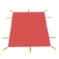 thumbnail image 1 of Sunshades Depot 14'x24' Rectangle Red Winter Pool Cover Pool Safety Covers for In-Ground Swimming Pools Inground Pool Leaf Net Cover Wire Rope Hemmed All Edges, 1 of 5