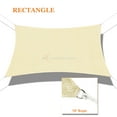 thumbnail image 1 of Sunshades Depot 15' x 18' Sun Shade Sail Rectangle Permeable Canopy Beige Custom Size Available Commercial Standard, 1 of 6