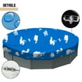 thumbnail image 1 of Sunshades Depot 19 Ft Blue Sky White Cloud Waterproof Round Pool Cover Above Ground Pool Winter Covers Wire Rope Hemmed All Edges for Above Ground Swimming Pools, Trampoline Cover, 1 of 5