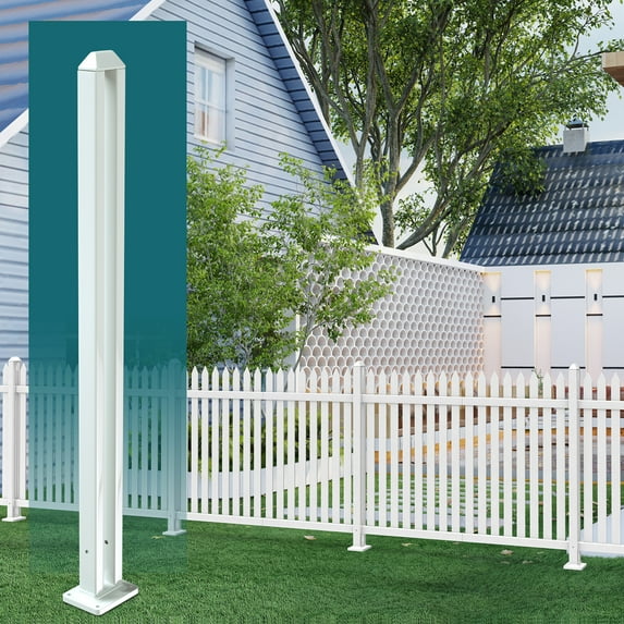 Sunshades Depot 30" H PVC Posts Vinyl Post for Lasting Durability and Easy Installation on Vinyl Picket Fence