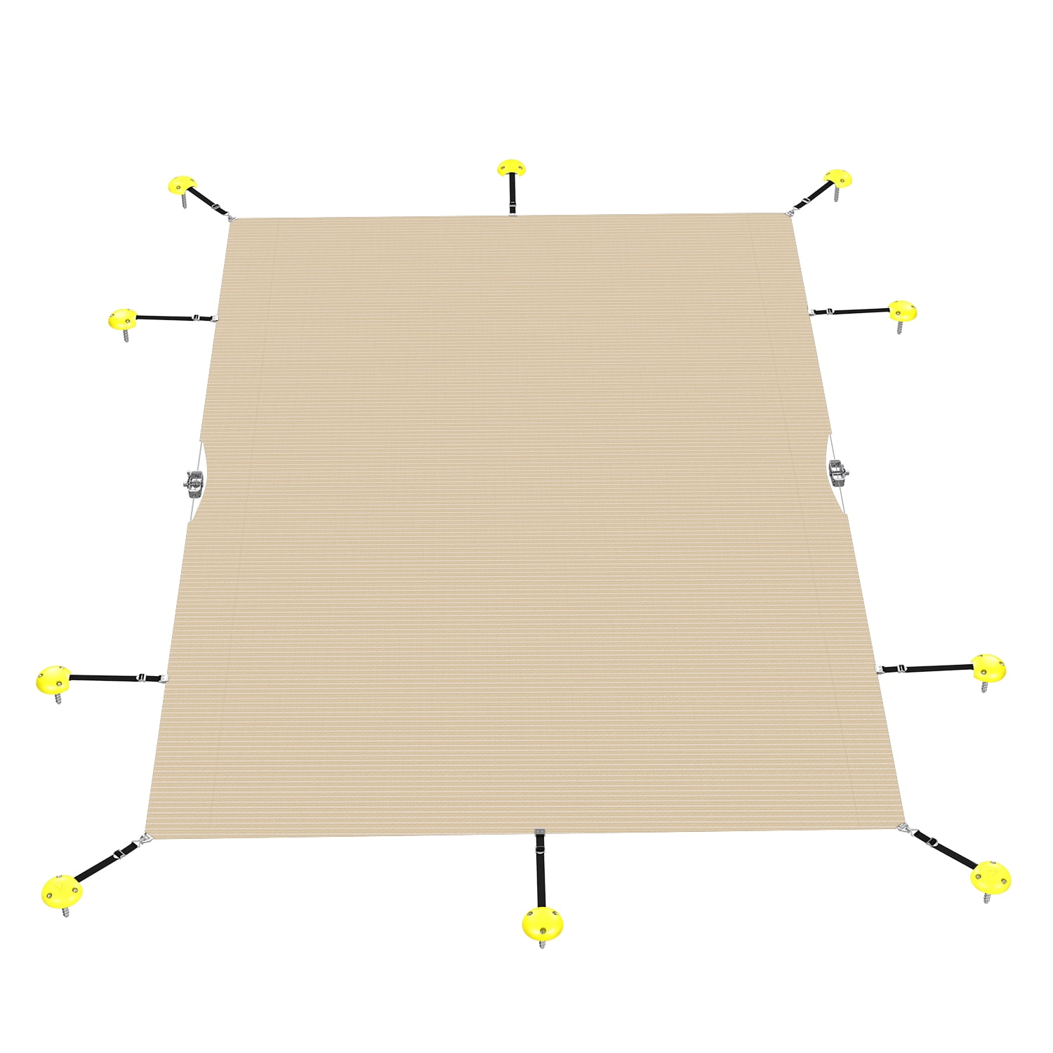 Sunshades Depot 8'x24' Rectangle Beige Winter Pool Cover Pool Safety ...