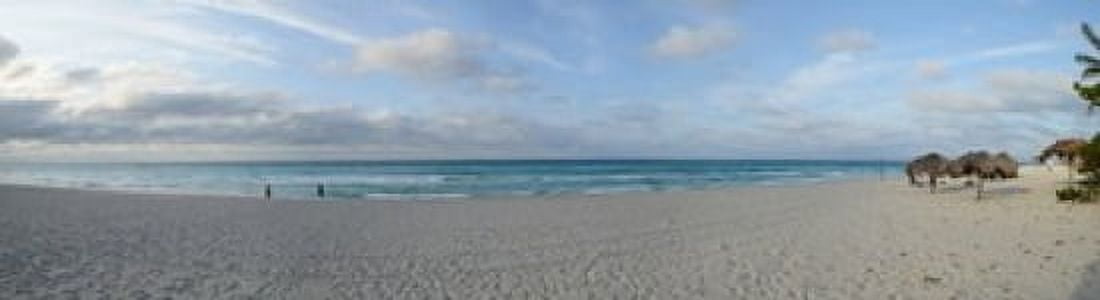 Sunshades on the beach Varadero Beach Varadero Matanzas Cuba Canvas Art - Panoramic Images (42 x 12)