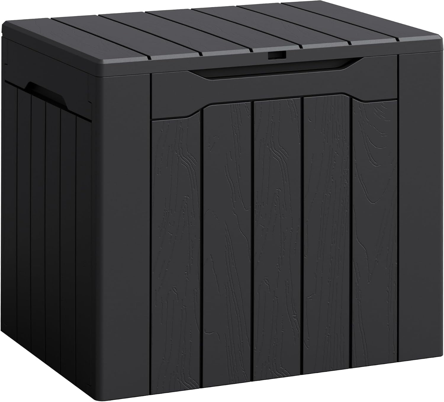 Sunshen Deck Box 30 Gallon, Waterproof Resin Small Storage Box with Lid ...
