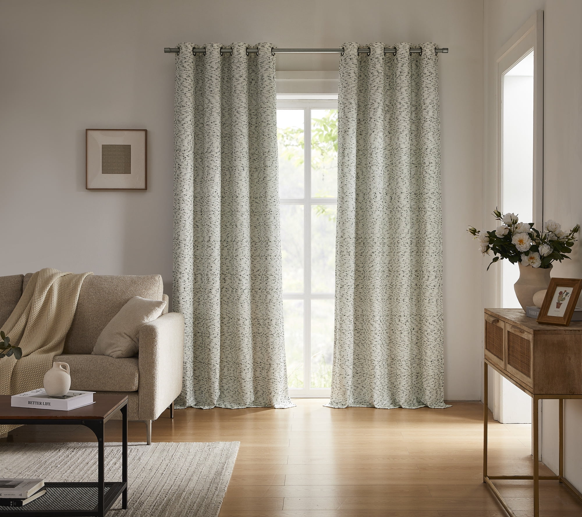 SAN MARCO SUNSHIELD ATELIER Blackout Curtains for Living Spaces, Single Curtain Grommet, 50” x 84”, Green