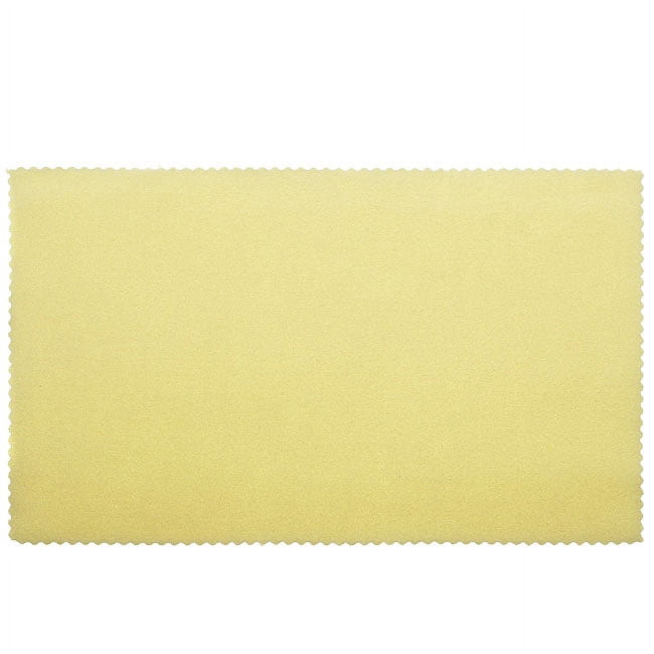 SUNSHINE BEVERAGES Sunshine 5in x 8in No-Scratch Polishing Cloth for Gold Silver Brass Copper Mirrors and Glass QJT4881